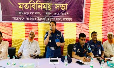 মধুপুরে গরুর খামারিদের সঙ্গে আইনশৃঙ্খলা বিষয়ক মতবিনিময়