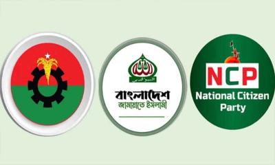 কাছাকাছি বিএনপি-জামায়াত দূরত্বে এনসিপি