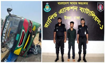 ইঞ্জিনিয়ারকে চাপা দেয়া রাইদা বাসের চালক আটক