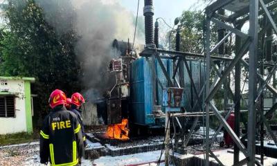 কাপ্তাইয়ে সাব-স্টেশনে আগুন, ট্রান্সফর্মার ক্ষতিগ্রস্ত