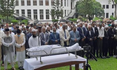 বিচারপতি আনোয়ার উল হকের জানাজা অনুষ্ঠিত