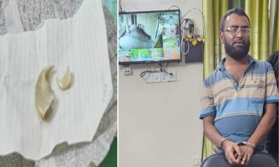 শ্যামনগরে বাঘের নখসহ আটক ১