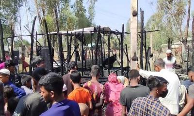 পেকুয়ায় আগুনে পুড়লো ৫ বসতবাড়ি