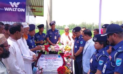 টাঙ্গাইলের মধুপুরে পুলিশ চেকপোস্ট উদ্বোধন