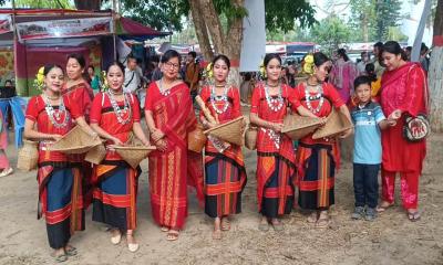 পাহাড়ে বৈসাবী উৎসবের আনুষ্ঠানিকতা শুরু