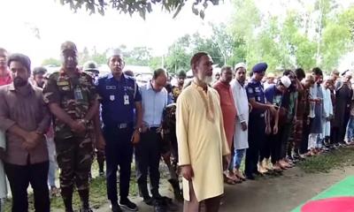 নিজ বাড়িতে সমাহিত হলেন জবি শিক্ষার্থী সাজিদ
