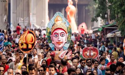 রাজধানীতে বর্ষবরণ: সকাল থেকে সন্ধ্যা পর্যন্ত উৎসব