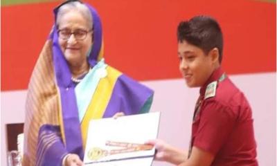 গল্প বলা প্রতিযোগিতায় দেশসেরা সুন্দরগঞ্জের আরিয়ান