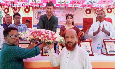 শ্রীপুরে নবনির্বাচিত উপজেলা চেয়ারম্যান রাজনকে গণসংবর্ধনা প্রদান