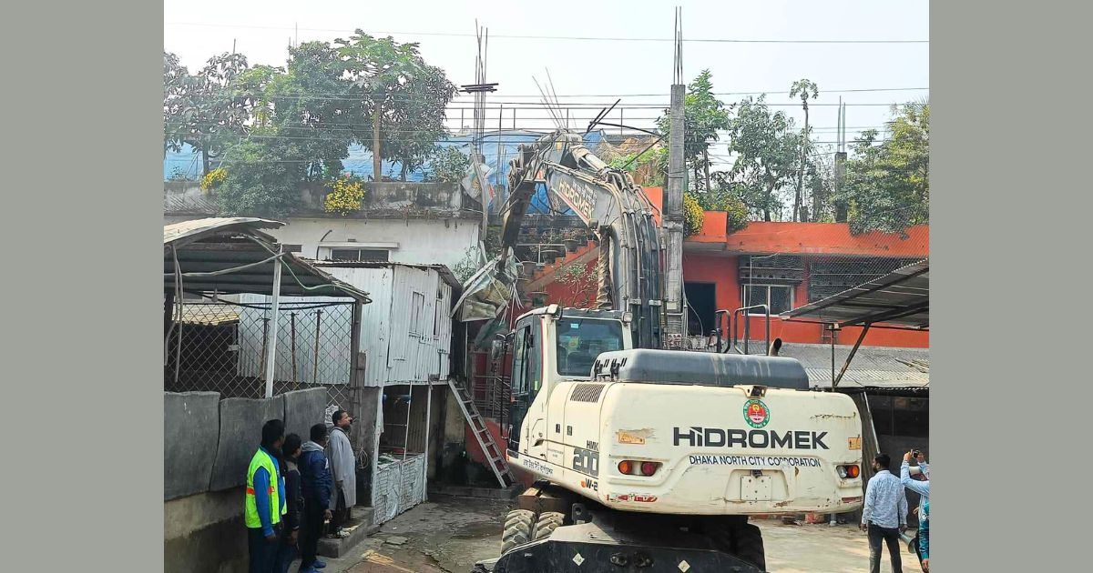 ৬ স্থাপনা গুড়িয়ে দিল ডিএনসিসি