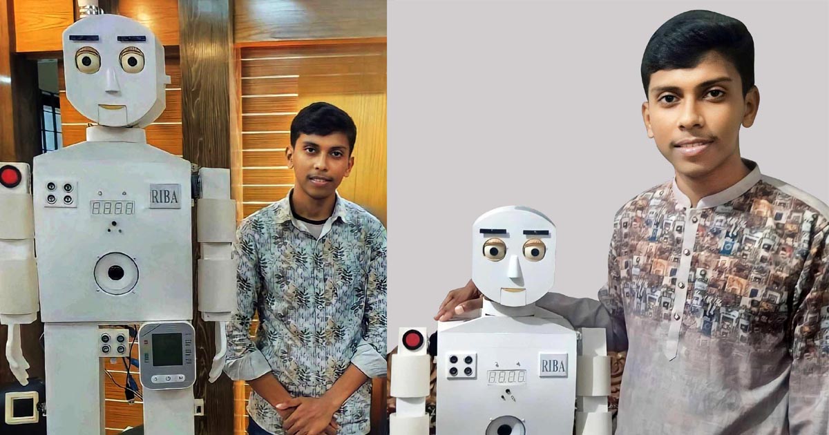 আগুন লাগলে অ্যালার্ম বাজিয়ে সতর্ক করবে ক্ষুদে বিজ্ঞানীর উদ্ভাবিত রোবট
