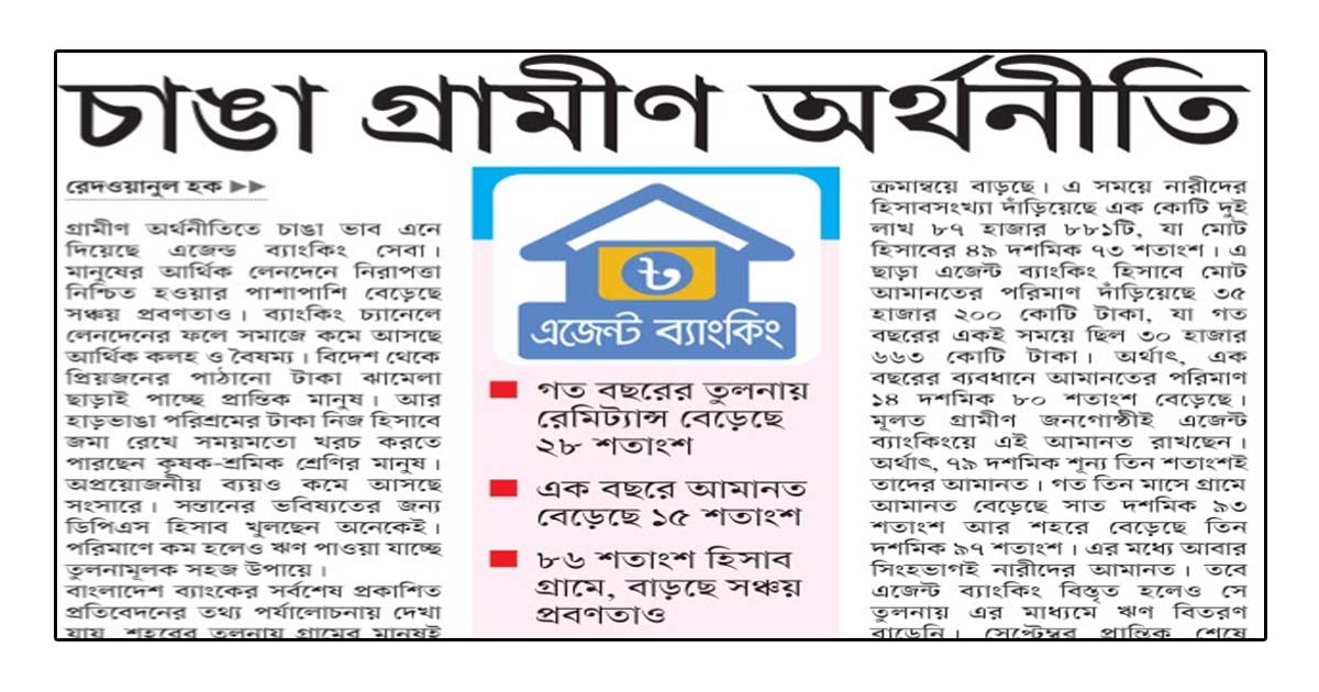 চাঙা গ্রামীণ অর্থনীতি