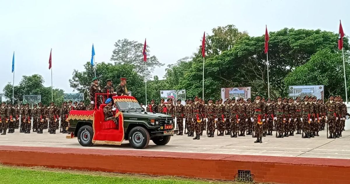 খাগড়াছড়িতে ৭৫৮ নবীন সৈনিকের শপথ গ্রহণ