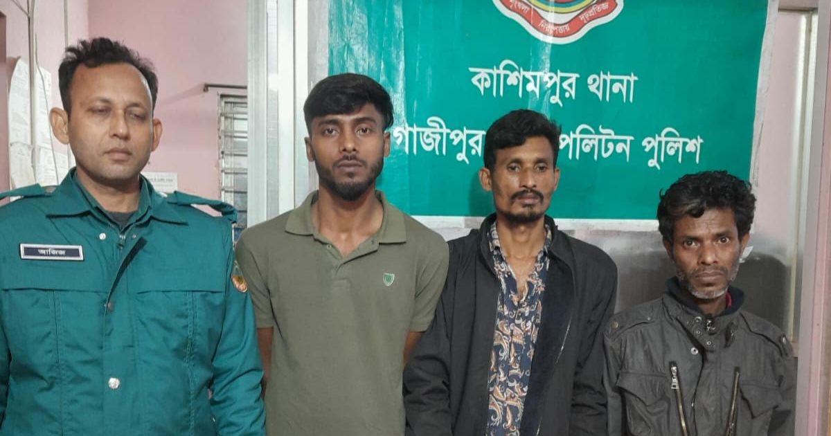 কাশিমপুরে ইয়াবাসহ ৩ মাদক কারবারি আটক