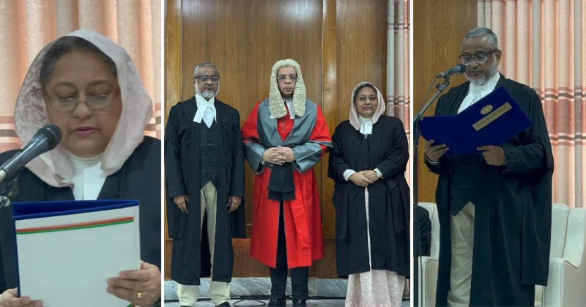 শপথ নিলেন আপিল বিভাগে নিয়োগ পাওয়া ২ বিচারপতি