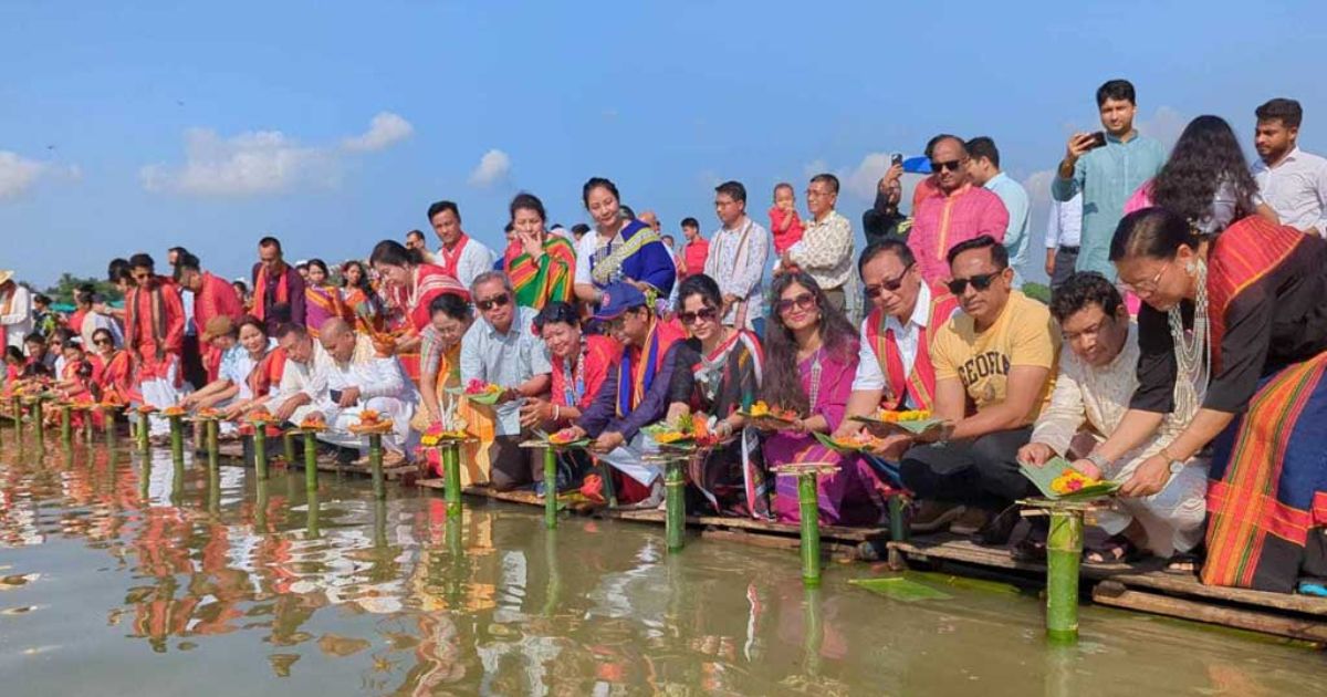 পাহাড়ে শুরু হলো বর্ষবরণের বর্ণাঢ্য আয়োজন ‘বৈসাবি’