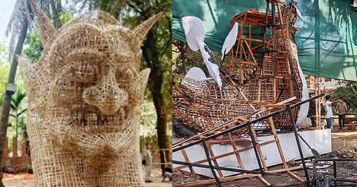 চারুকলায় ফের তৈরি হচ্ছে ‘স্বৈরাচারের প্রতিকৃতি’