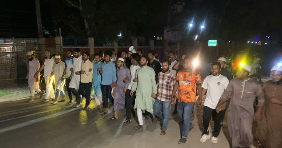 আওয়ামী লীগ নিষিদ্ধে চুয়াডাঙ্গায় ছাত্রসমাজের আনন্দ মিছিল