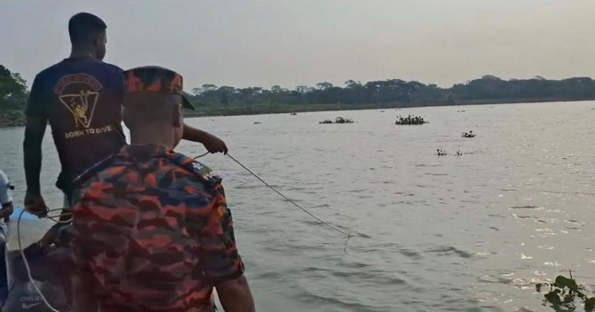 আড়িয়াল খাঁ নদে বাল্কহেডের ধাক্কায় ট্রলার ডুবি, চালক নিখোঁজ