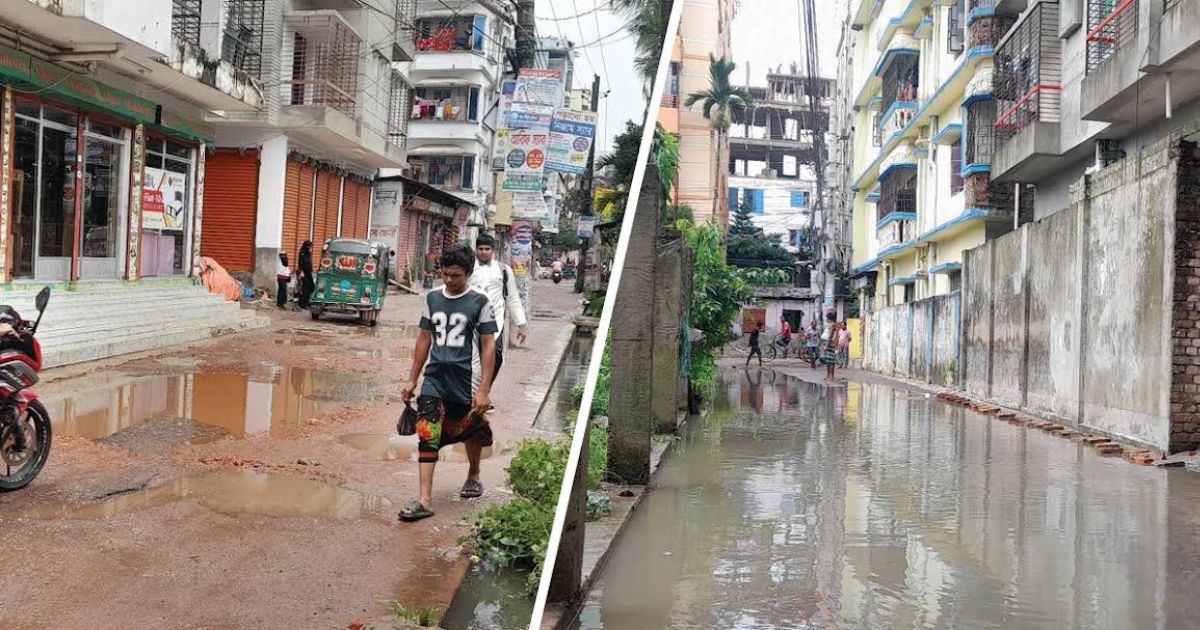 ফেনী পৌরসভার ‘ভিআইপি’ ওয়ার্ডে বর্ষাজুড়ে জলাবদ্ধতা