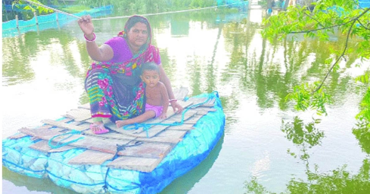 আশাশুনিতে পানিবন্দি পাঁচ হাজার পরিবার