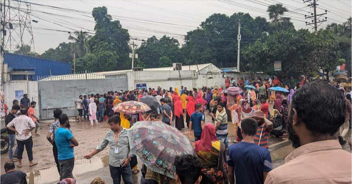 আশুলিয়ায় শ্রমিক অসন্তোষ, আটক দুই