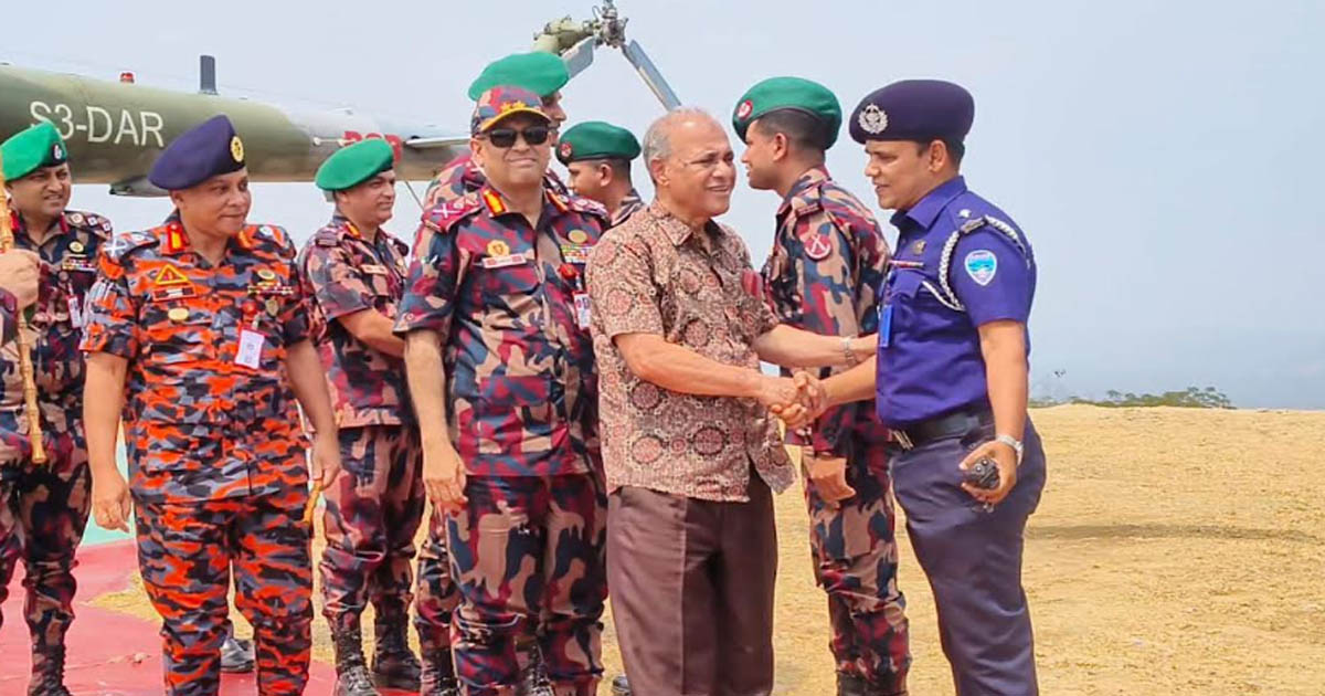 বাঘাইছড়ি-সাজেকে স্বরাষ্ট্র ও পার্বত্য উপদেষ্টার পরিদর্শন