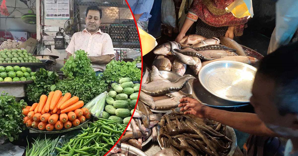 ভরা মৌসুমেও চড়া সবজির বাজার