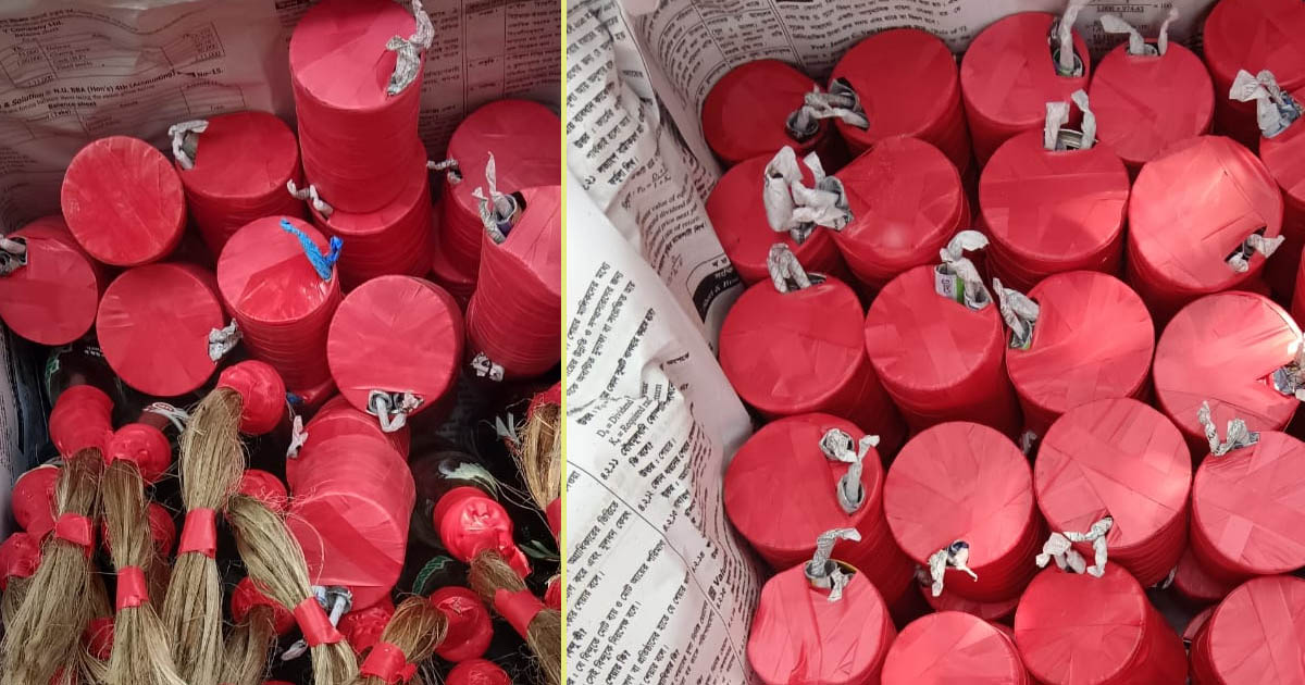 বিজিবির অভিযানে ৯৯টি ককটেল সদৃশ হ্যান্ড গ্রেনেড ও ৪০টি পেট্রোল বোমা উদ্ধার