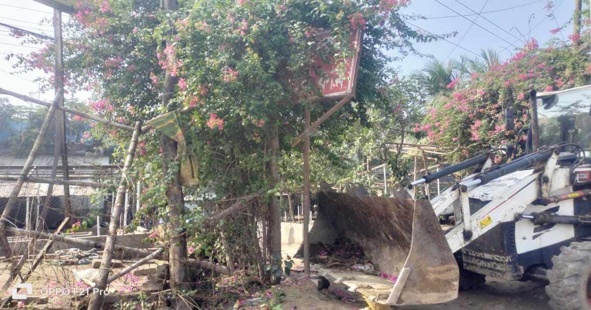 ডিএনসিসির উচ্ছেদ অভিযানে জরিমানা
