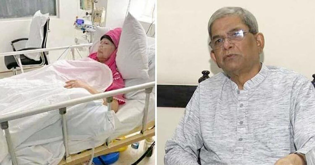 খালেদা জিয়ার স্বাস্থ্যের খোঁজ নিতে হাসপাতালে ফখরুল