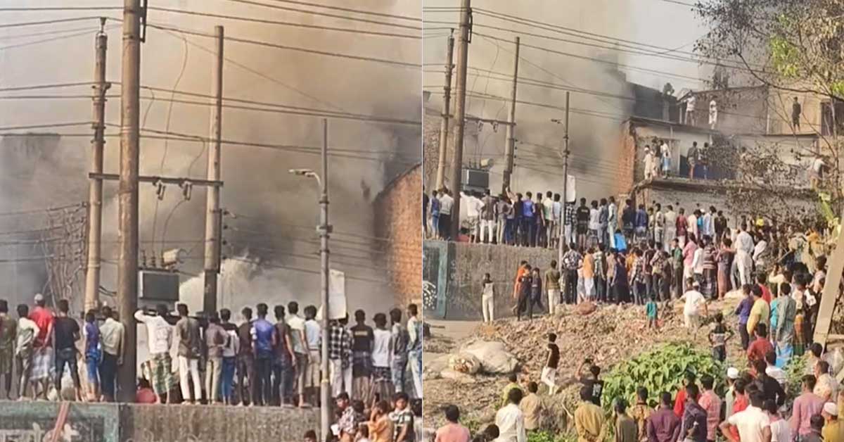 ইসলামবাগে ভবনে আগুন, নিয়ন্ত্রণে ৮ ইউনিট