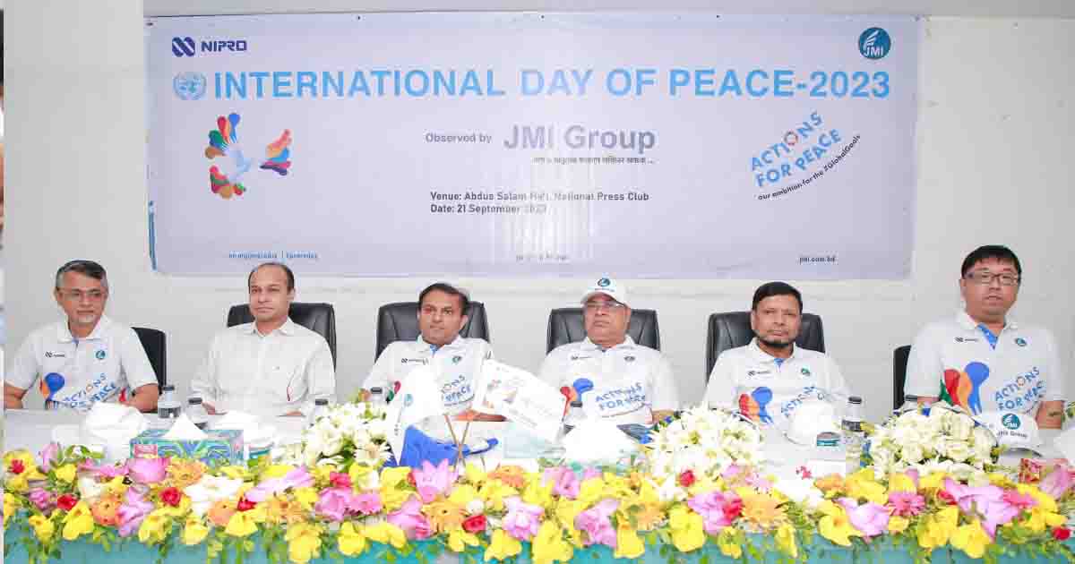 বর্ণাঢ্য আয়োজনে বিশ্ব শান্তি দিবস উদযাপন করল জেএমআই গ্রুপ