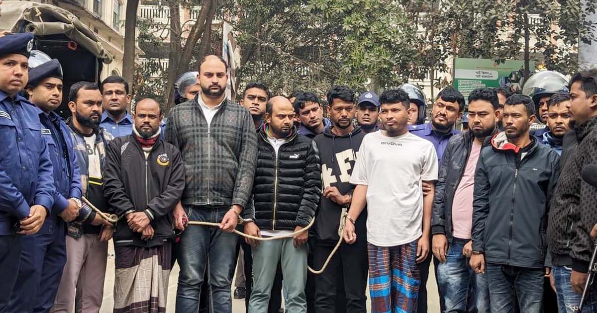 কেরানীগঞ্জে আব্বা বাহিনীর প্রধানসহ গ্রেপ্তার ১২
