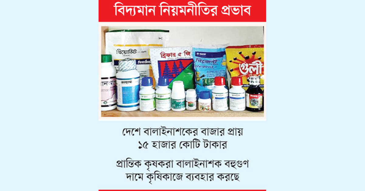 কোম্পানির নিয়ন্ত্রণে বালাইনাশকের বাজার