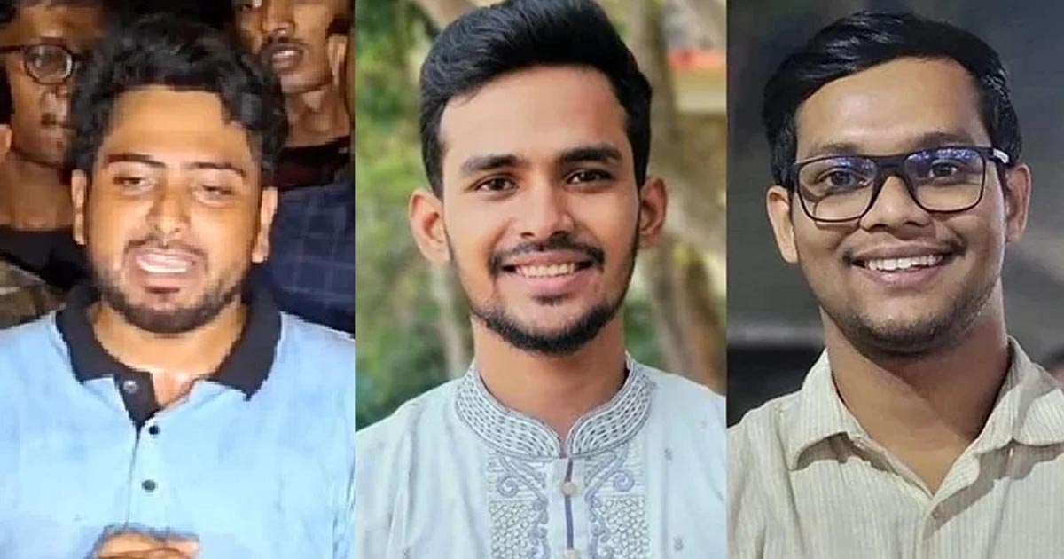 ‘নিরাপত্তার স্বার্থে’ নাহিদসহ তিন সমন্বয়ক ডিবি হেফাজতে