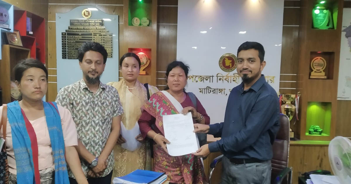 বৈসাবি উদযাপন উপলক্ষে মাটিরাঙ্গায় খাদ্যশস্য বিতরণ