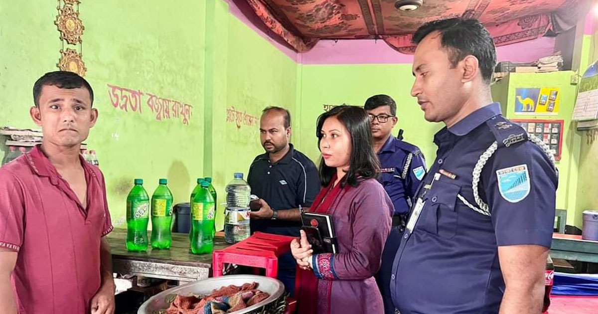 মধুপুরে মেয়াদোত্তীর্ণ পণ্য বিক্রি করায় ব্যবসায়ীকে জরিমানা