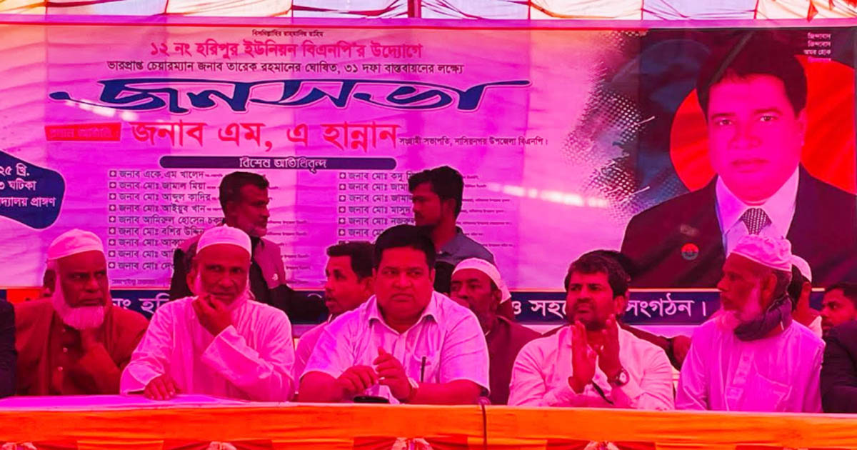 বিএনপির ৩১ দফা বাস্তবায়নে নাসিরনগরে জনসভা