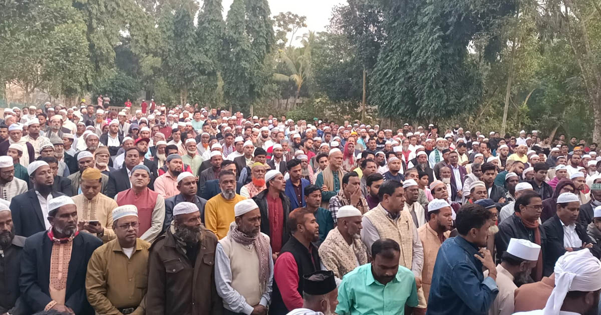কেন্দ্রীয় কৃষক দল নেতা মামুনের স্ত্রীর দাফন সম্পন্ন