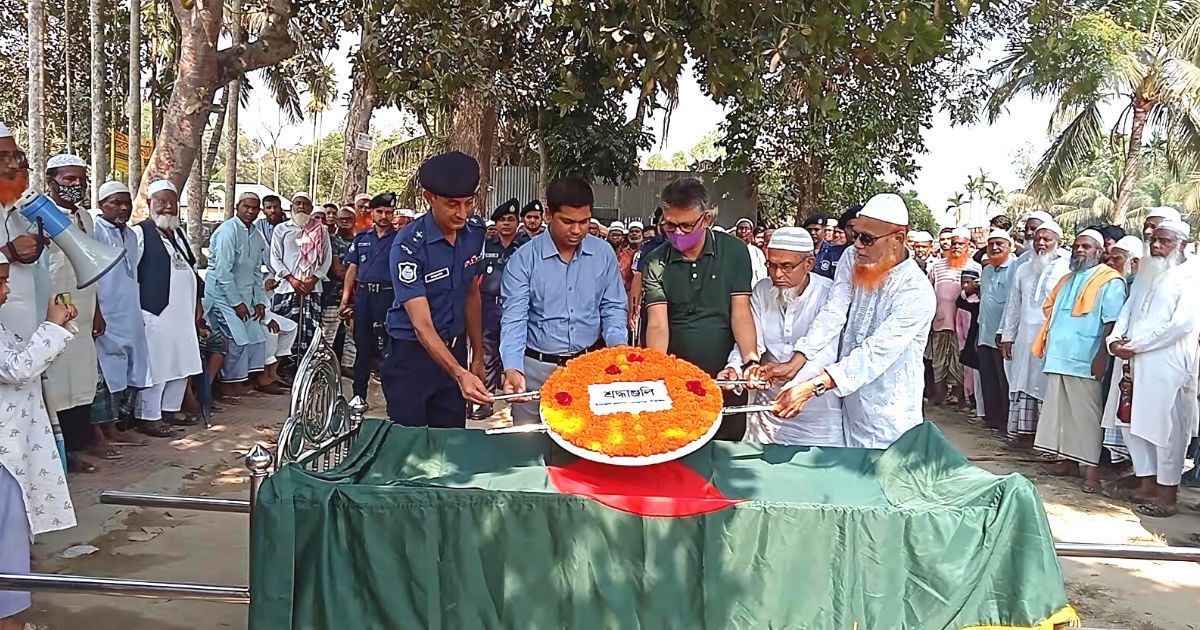 নাগরপুরে রাষ্ট্রীয় মর্যাদায় মুক্তিযোদ্ধা আলমগীর হোসেন’র দাফন সম্পন্ন