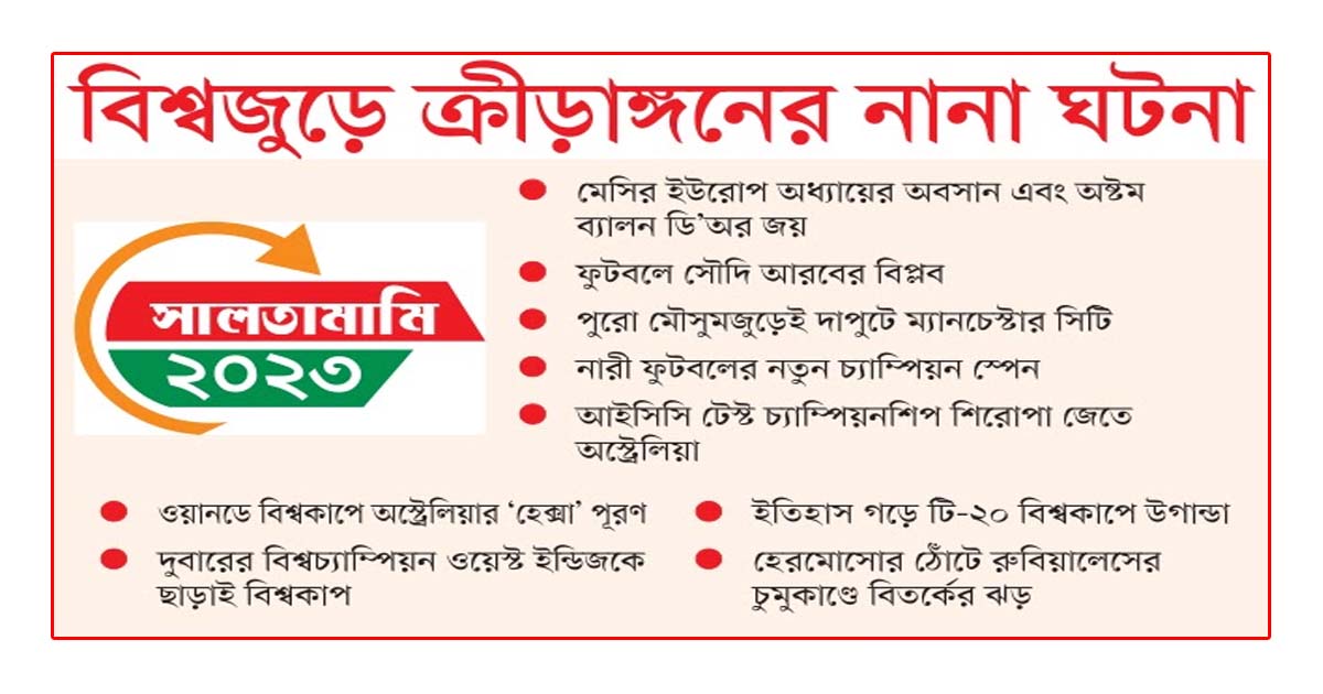 বিশ্বজুড়ে ক্রীড়াঙ্গনের নানা ঘটনা