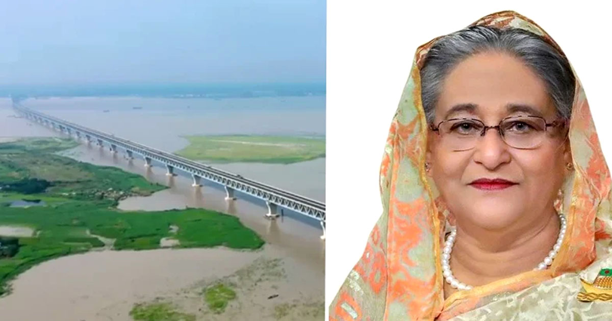 মাওয়ার পথে প্রধানমন্ত্রী