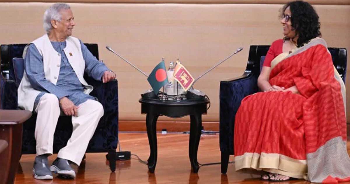 প্রধান উপদেষ্টার সঙ্গে শ্রীলঙ্কার প্রধানমন্ত্রীর দ্বিপাক্ষিক বৈঠক