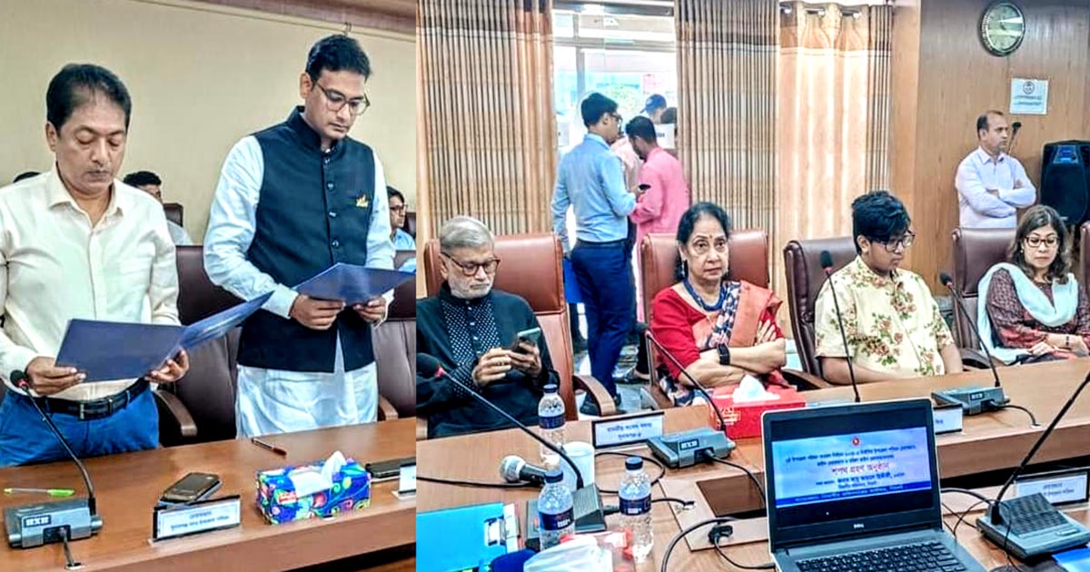 মা-বাবার উপস্থিতিতে শপথ নিলেন সাদাত মান্নান অভি