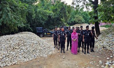লুণ্ঠিত ৫ লাখ পাথর উদ্ধার, দেড় হাজার অজ্ঞাত আসামি