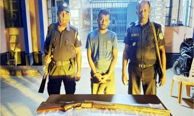 ফরিদপুরে যৌথবাহিনীর অভিযানে অস্ত্রসহ গ্রেপ্তার ১