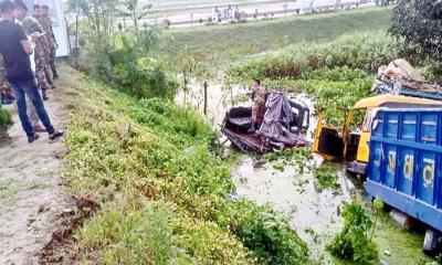সেনাবাহিনীর টহল গাড়িতে ট্রাকের ধাক্কায় ৮ সেনাসদস্য আহত