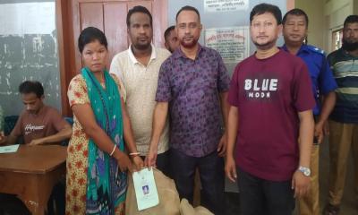 মাটিরাঙ্গায় ভিজিডি চাল বিতরণ