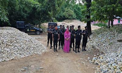 জাফলংয়ে পাথর লুটের ঘটনায় মামলা, আসামি ১৫০